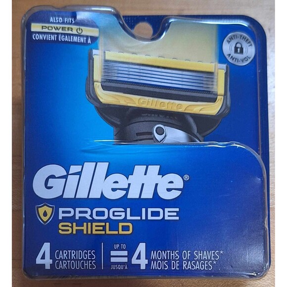 Gillette Fusion ProShield 5 Razor Blade - 4 Cartridges - Picture 1 of 2